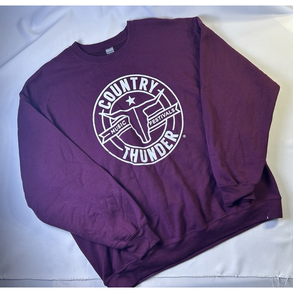 Country Thunder Music Festivals‎ Crew Neck Sweatshirt Size 2XL Gildan EUC